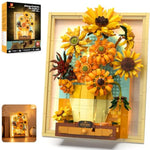 Van Gogh Sunflower Building Set for Adults, Wall Art Crafts Kit