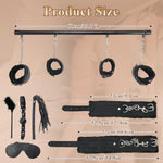 Bdsm Bondage Kit Sex Bondage Restraints Sex Toy With Spreader Bar, Whip, Ball Gag, And Adjustable Handcuffs, Ankle Restraints, Sex Restraints Set For Women Men And Couples Ultimate Bondage Sensation
