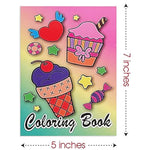 12 Pack Mini Ice Cream Coloring Books for Kids, Party Favors & Classroom Activities