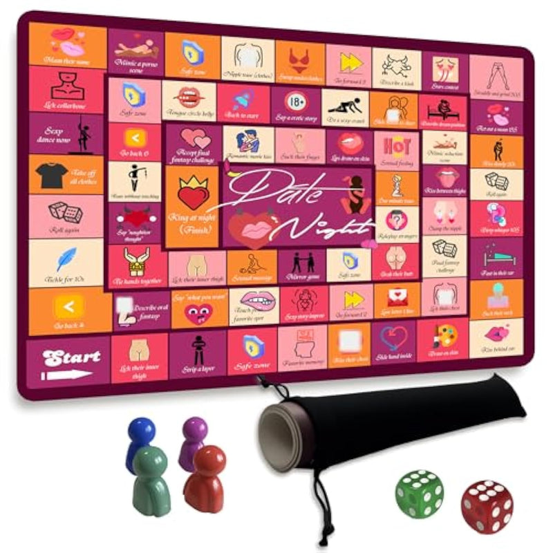 Couples Games For Adults, Date Night Board Games For Boyfriend Girlfriend Relationship Conversation, Adultopoly Board Game Dirty Activities Gifts For Bridal Shower, Wedding