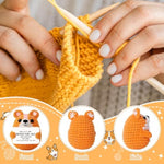 Handmade Corgi Gifts - Crochet Corgi Stuffed Animal With Inspirational Card, Corgis Gifts For Friends, Emotional Sister Brother Support Crochet Small Birthday Gift