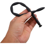 Urethral Sounds, 8 Pcs Set Silicone Penis Plug Multi Beads Urethral Dilator Masturbation Rod Bladder Stimulation For Men, Black