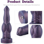 8.5" Silicone Dog Dildo, 7.5" Insertable Realistic Penis With Kliclok System, Hands-Free Play Soft Sex Toy - Ordinary Series