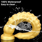 23In/59Cm Gold Silicone Super Long Xxl Octopus Tentacle Anal Plug Dildo, Realistic Huge Animal Dildos Butt Plug With Suction Cop Sex Toys Prostate Stimulator For Adult Male Female Couple (L)