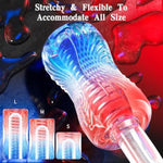 Male Masturbator Sex Toys - Adult Sex Toy Pocket Pussy, Tpe Male Masturbation Sleeve, Penis Training Sex Toy For Men, 3D Realistic Texture Spiral Tunnel Stroker, Couple Sex Toys & Game (Red & Blue)
