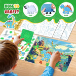Foil Fun Dinosaur Art and Craft Kit for Kids, No Mess Art Crafts for Girls and Boys Ages 4-10