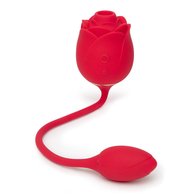 Rose Glow 2 In 1 Rose Clitoral Sucking Toy & Love Egg Vibrator  Rose   BlessMyBucket