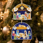 24 Sets Christmas Nativity Scene Craft Kit with Stickers & Suncatchers
