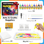 Water Marbling Paint Kit for Kids Ages 4-12, Creative DIY Art Activity Set