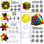 18 Pack Large Wooden Brain Teaser Puzzles Wooden Burr Puzzles Brain Teaser Puzzle With Gift Packing Box Magic Puzzle Games Toys Stocking Stuffers Party Favors For Kids And Adults (Colorful Wood)