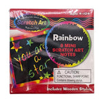 Melissa & Doug Art Rainbow Mini Scratch Notes Set with Display