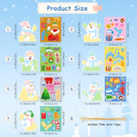 28 Pack Christmas Snowman Ornament Craft Kit for Kids, DIY Stickers & Cutouts