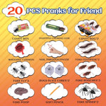 Prank Kit Funny Gag Gifts, Joke Box Ultimate Gift Set, Practical Jokes Perfect Party Favors 20 Pcs Pranks For Kids Adults, April Fools Novelty Toys For Playing Jokes