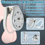 Thickened Flat Chastity Lock With Extra Long Hollow Urethral Catheter Men'S Metal Penis Cage Urethral Sound Bondage Set Chastity Device Sex Toy