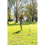 Stomp Rocket Jr Glow Rocket Launcher for Kids - 4 Glow-in-The-Dark Rockets - Outdoor Fun Toy Gift for Boys & Girls - STEM Soft Foam Blaster Set Soars Up to 100 Feet - Ages 3 & Up