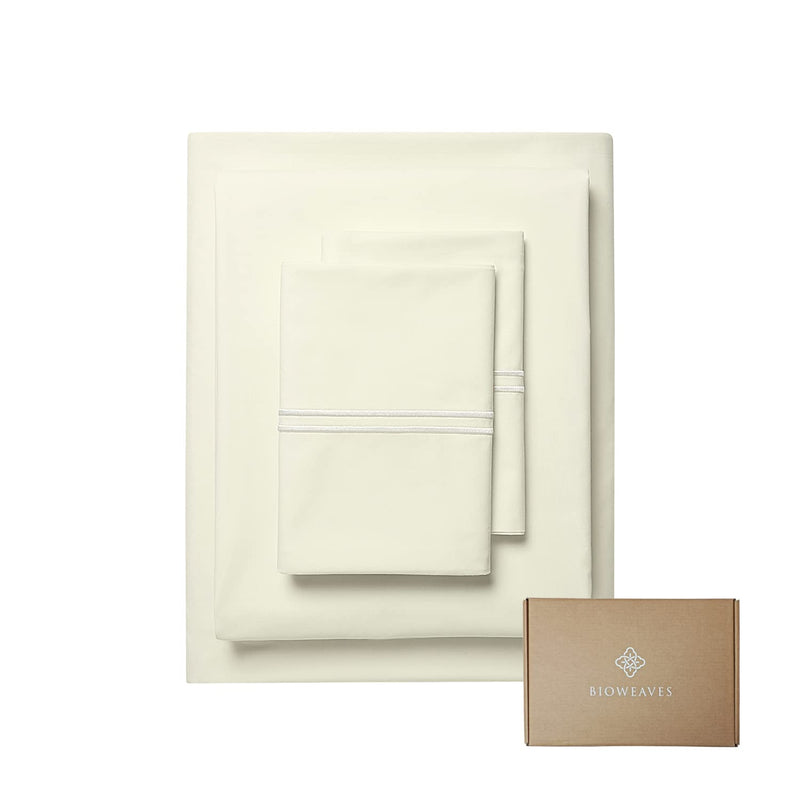 100% Organic Cotton Percale Weave Sheets Full – Crisp, Soft & Naturally Coolin