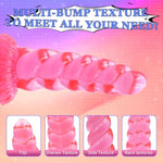 5.3 Inch Anal Dildo With Powerful Suction Cup, Small Anal Plug Dildos For Beginner, G-Spot Stimulation & Anal Training, Butt Plug Toys For Women & Men, Anal Trainer Sex Games -Pink