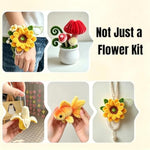 600-Piece Chenille Stem Floral Craft Kit with Hot Glue Gun & Decorations