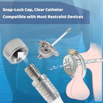 Flat Chastity Lock Accessories Stainless Steel Catheter Urethral Sound Sex Toys Long Silicone Hose Transparent Catheter Horse Eye Stick