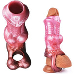 Silicone Made Multi Color Soft Sleeve Flexible Reusable Penis Sleeve Sheath Enlarger Extender Extension Knotty With Stretchy Ring