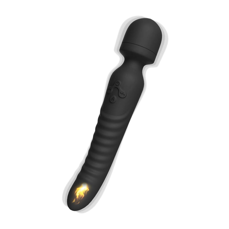 G Spot Vibrator Wand, Heating Function And Vibrating Ball For Clitoris, G-Spot Stimulation, Waterproof Dildo Sex Toy With 7 Powerful Vibrations Dual Motor Stimulator For Women Or Couple Fun