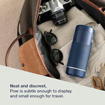 Pow Manual Male Masturbator Adult Sex Toys For Men | Intensity Suction Control Male Stroker | Discreet Pocket Pussy Masturbation Cup | Cleantech Silicone & Waterproof | Gifts For Men | Blue