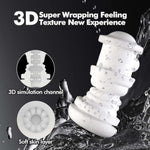 Male Masturbator Cup Adult Toy - Automatic Hands Free Penis Vibrator Pocket Pussy Stroker With 7 Thrusting & Vibrating Stimulation Modes Sex Toys For Mens Realistic 3D Sleeve Man Pleasure