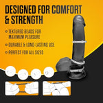 Adult Sex Toys – Stay Hard Beaded Cock Ring Set – Super Elastic Erection Enhancer Penis Rings – Tear Resistant – One Size Fits All – Sexual Wellness Pleasure For Men, Couples – Clear