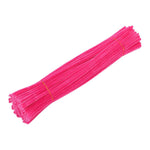 200 Pcs Hot Pink Pipe Cleaners, 30cm Thick Chenille Stems for DIY Crafts