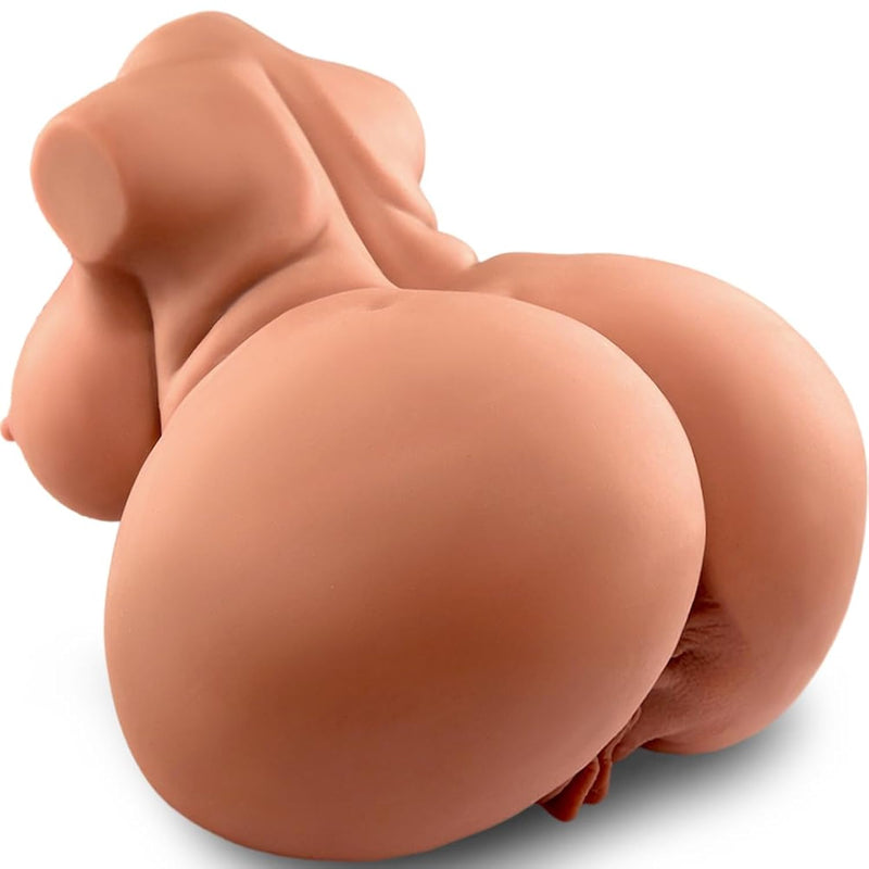 Bbw Fat Brown Sex Doll With Big Ass And Boobs, Pussy Ass Male Masturbator Adult Sex Toy For Men Masturbation, 8.6Lb Love Doll Male Sex Toy With Realistic Pocket Pussy Vagina & Anal Channels
