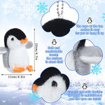 9 Pcs Mini Penguin Stuffed Plush Toys 4.3 Inch Cute Soft Small Penguin Ornament Bulk Hanging Animal Stuffed Toys Gift For Keychain Bag Pendant Christmas Decors Birthday Party Favor(Cute Style)