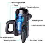 Automatic Male Masturbator - Leten Cannon King Pro Thrusting Xt5 Auto Stroker Electric Pocket Pussy Sex Toy For Men Cock Self Pleasure Trainer Handsfree Penis Pump,10 Telescopic Blowjobsex Machine
