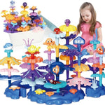 Coral Garden Flower Building Toys For For Toddlers 3-5 Year Old?Upgrade Diy Building Blocks Toys For Ages 2-4 Girls,Educational Stem Christmas Birthday Gift For Kids(76Pcs)