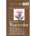 Strathmore 400 Series Watercolor Pad, 140 lb Cold Press, 5.5 x 8.5 inches, White, 12 Sheets