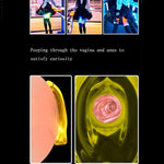 Luminous Hollow Anal Plug Transparent Soft Wearing Anal Plug Anus Peep For Anal Expansion For Couple(M)