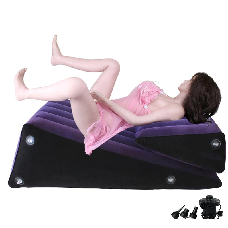Bdsm Kit Sex Furniture For Bedroom Inflatable Sofa Bed Items Couples Novelties Position Sex Toys Cushion Chair Men Women Fun Triangle Pillow Adult Stuff Items Set Games Wedge Seat Accessories
