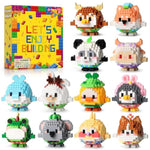 12Pack Animals Party Favors Building Set, 2491Pcs Cute Animals Building Blocks For Goodie Bag Stuffers Classroom Prizes, Party Favors Birthday Gift For Kids Boys Girls Student 8+