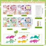 56 Pcs Valentines Day Gifts For Kids Slingshot Dinosaur Finger Toys, 28 Pack Valentines Day Cards For Kids School, Party Favors Return Gifts