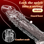 Penis Sleeve With Cock Ring Sex Toys For Male, Ultra-Soft Silicone Cock Sleeve, Reusable Penis Cuff Thickened Testicle Ring Male Adult Toys, Penis Extender And Penis Enlarger For Men