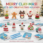 Air Dry Clay For Kids, 12 Christmas Modeling Clay Diy Model Magic Clay Kit With Tools&Tutorials, Soft&Non-Sticky, Safe&Non-Toxic, Creatible Art Crafts Toys Gifts For Kids,Christmas Crafts Xmas Gift