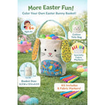 Color Your Own Easter Bunny Basket Craft Kit for Kids Ages 6 and Up