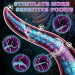15.7 Inch Long Tentacle Dildo Butt Plug, Fantasy Monster Dildo With Wearable Base, Soft Silicone Deep Anal Toy For G-Spot Stimulation Prostate Massage, Butt Toy Anal Snake For Women Men Pleasure