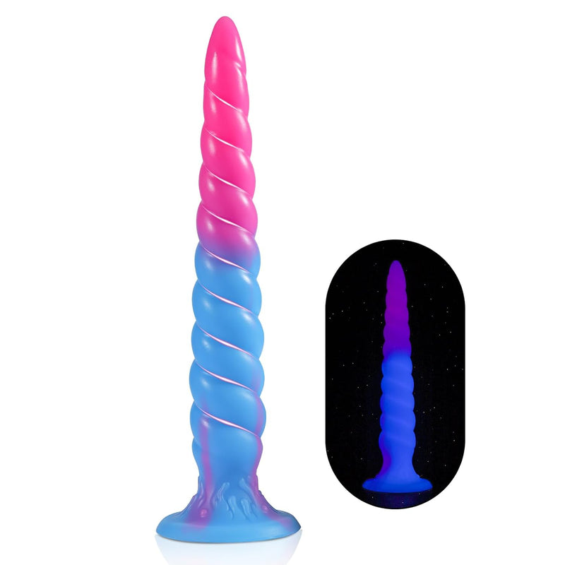 Anal Sex Toys Monster Dildo - 9.4" Long Butt Plug Dildo, Anal Dildo For G-Spot And Prostate Massager, Anal Plug With Strong Suction Cup, Luminous Fantasy Dildo For Men And Women