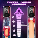 Sex Toys For Men Penis Pump - Automatic Sucking Male Masturbator With Electric Suction Enlargement- 5 Vibration & Suction Pocket Pussy Male Stroker With Rose Sex Toy Inner Sleeve, Penis Extender