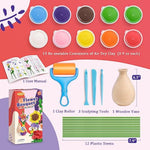 Create Your Own Personalized Flower Bouquet with Air Dry Clay Craft Kit for Kids