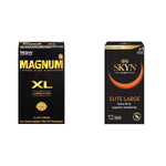 Magnum Xl Large 12 Count Condoms And Skyn Elite Large 12 Count Non-Latex Condoms