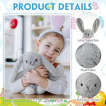 10 Pack Plush Bunny Stuffed Animal Bulk 13.5 Inch Stuffed Rabbit Toys Floppy Ears For Boys Girls Christmas Easter Gift, Birthday Baby Shower Party Favor (Pink, White, Grey, Rose Red, Brown)