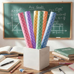 6 Pack Pastel Checkered Bulletin Board Paper Rolls, 19.7 Inch x 52.5 FT