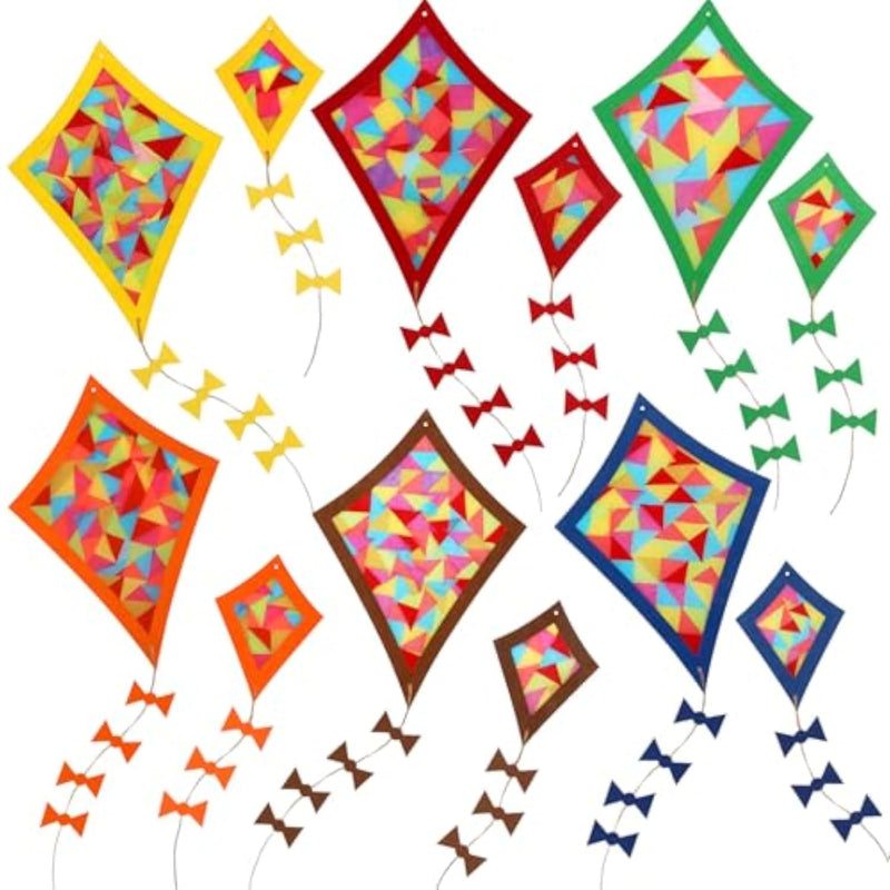 12 Pieces Fall Suncatchers Craft Kits for Seasonal Decor