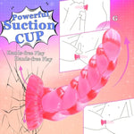 5.3 Inch Anal Dildo With Powerful Suction Cup, Small Anal Plug Dildos For Beginner, G-Spot Stimulation & Anal Training, Butt Plug Toys For Women & Men, Anal Trainer Sex Games -Pink